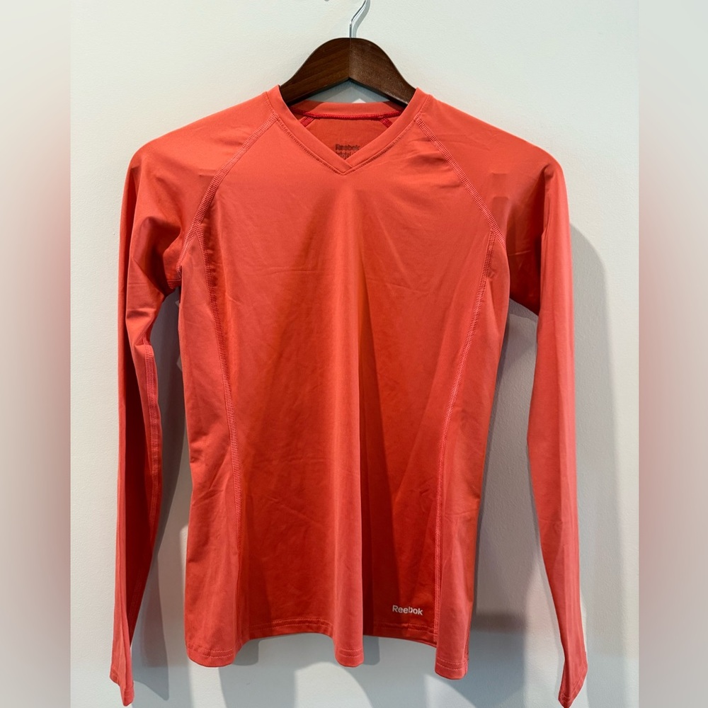 Reebok Vivid Coral Performance Top Size S